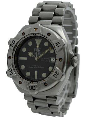Tag Heuer 42mm Professional Super Diver 1000M Automatic SS Watch- Ref: 840.006!